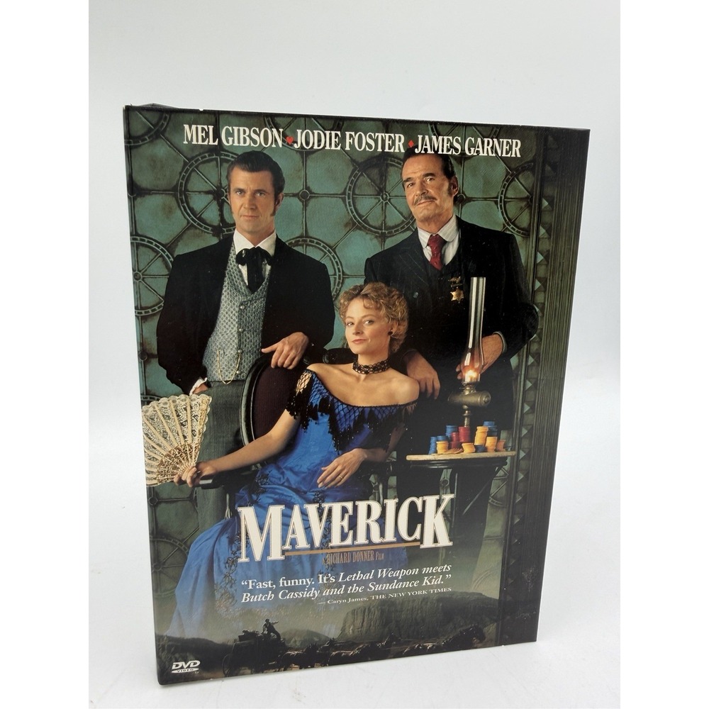 Maverick (DVD, 1994) New (Jodie Foster & Mel Gibson) VERY GOOD